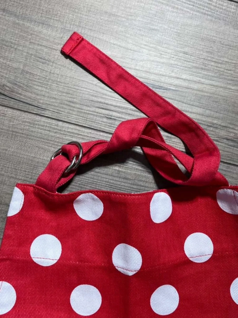Williams Sonoma Womens Disney Minnie Mouse Polka Dot‎ Kitchen Apron 26x35 Adult